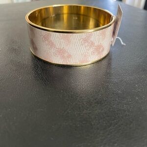 Coach Gold and Pink Bangle
